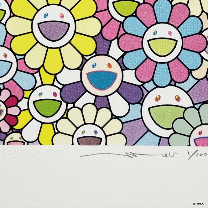 【ふるさと納税限定セット】版画「お花の短冊 川床で楽しむ夏の涼」シリアルNo.入り限定カード付き［ 京都 村上隆 カイカイキキ アーティスト 大人気 レア トレカ カード おしゃれ かわいい アート 現代美術 人気 おすすめ 通販 送料無料 ふるさと納税 ］ 261009_KA038