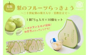 梨のフルーツらっきょう 75g×10個 312011_FN004