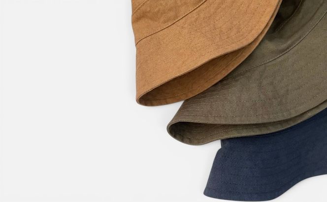 帽子店Sashiki / SS598 コットンハット長ツバ / ORANGE , NAVY , D.GREEN　