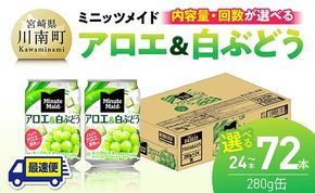 ※内容量と回数が選べる※コカ・コーラ ミニッツメイド「アロエ&白ぶどう」280g缶 【 飲料 アロエ 白ぶどう 果汁 長期保存 定期便 】 [C11131-ss C11132-ss C11133-ss C11131 C11132 C11133 C11131t3 C11132t3 C11133t3]