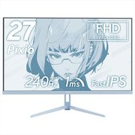 210-3385　Pixio ゲーミングモニター 27インチ FHD 240Hz Fast IPS ブルー/水色 PX279WAVEB【 神奈川県 小田原市 】