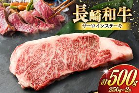 AK024 長崎和牛 サーロイン ステーキ 250g 2パック 計500g [ 牛肉 肉 和牛 ステーキ ロース サーロインステーキ BBQ バーベキュー 焼肉 アウトドア 長崎県 島原市 ]