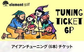 elementgolf アイアン チューニング チケット (6本) エレメントゴルフ × 名古屋外国語大学コラボデザインチケット ゴルフ アイアン ゴルフクラブ 調整 愛知 日進市