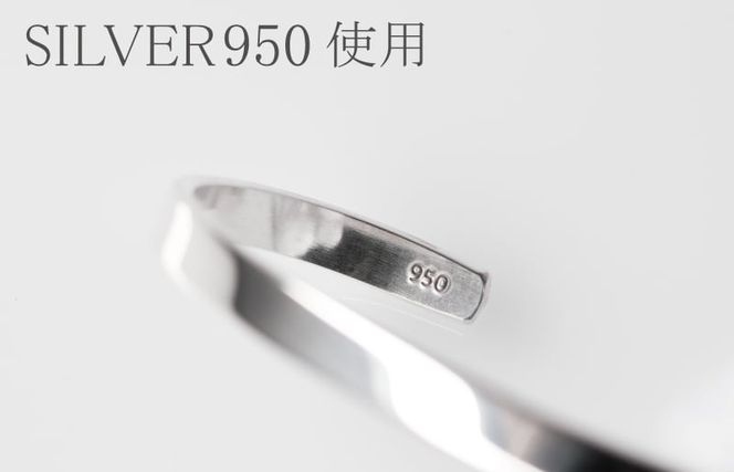 G3124-1 シルバー950 バングル（バレル研磨）