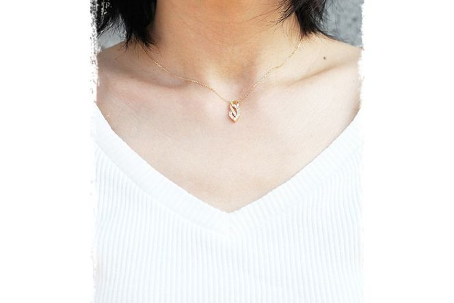 ネックレス K18YG イエローゴールド ダイヤモンド 0.38ct レディース ペンダント【f134-d-k18yg】 [オーダーメイドジュエリーメイ 山梨県 韮崎市 20743776] アクセサリー アクセ ジュエリー ダイヤ