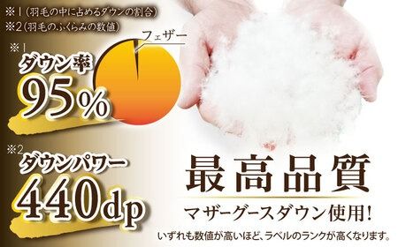 【最高級プレミアムダウン使用】【 糸島 羽毛 ふとん 】羽毛 布団 ホワイトマザーグース ダウン95％【シングル】糸島市 / 株式会社三樹  [AYM010] 本掛け 羽毛布団 冬用