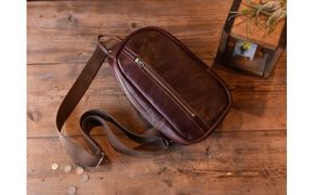 ハンドメイド　レザーワンショルダーバッグ・名入れ可能　【CC06W】
