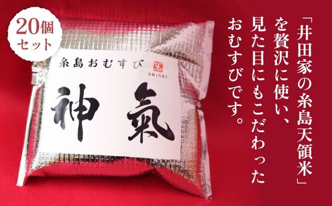 【玄米】冷凍 おむすび 20個（10種×各2個）  セット 糸島市 / 糸島おむすび 神氣[ANL004] おにぎり 冷凍 おむすび 冷凍食品 玄米 ごはん ご飯 個包装 小分け お弁当