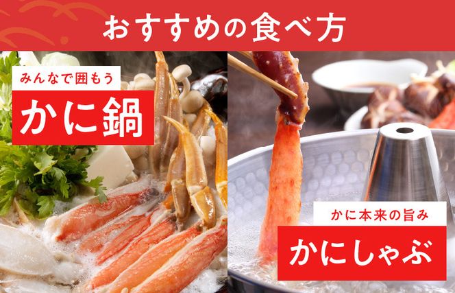 G1209y 【年内発送】殻剥き不要 ズワイガニ 棒肉 ポーション 合計 1kg（20本以上）特大サイズ 加熱用