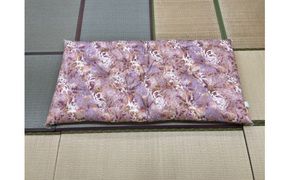 極上もめん綿入り敷布団 みやび柄 1枚 (赤)【CW96W】