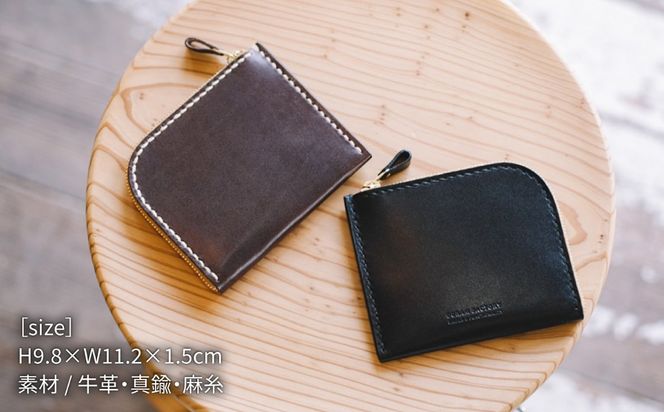 ファスナー ウォレット / 財布 コンパクト 革 レザー 15017 《糸島》【Duram Factory】 ドゥラムファクトリー [AJE059]