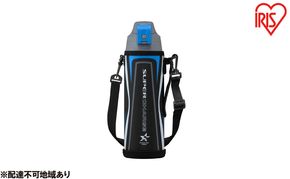 水筒 キッズ 1L 直飲み 真空断熱ダイレクトボトル DBR-1000 ブラック アイリスオーヤマ 1リットル 子供 マグボトル おしゃれ 軽量 保冷 運動会 部活 スポーツ