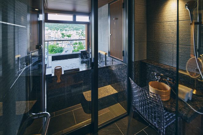 【四条河原町温泉 空庭テラス京都 別邸】ホテル宿泊ペアチケット(平休日1泊朝食付・鴨川ツイン・露天風呂付)［ 京都 河原町 天空温泉 ルーフトップ 鴨川 東山 眺望 ホテル ペア 宿泊券 人気 おすすめ ホテル 宿泊 旅行 観光 グルメ ふるさと納税 ］  261009_A-LA060