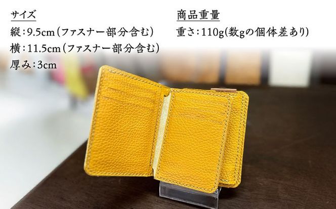 【職人手作り】イタリア産 アドリア牛革 ベーシック二つ折り財布タイプ２（225通りの組み合わせ）《築上町》【たけもとかばん】革製品 レザー 牛革[ABAM057]