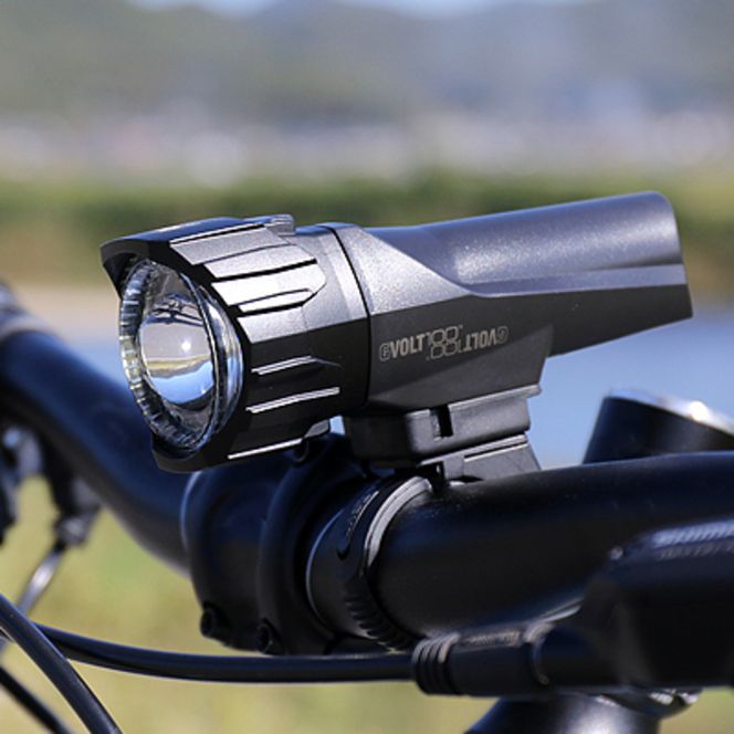 自転車用ライト GVOLT100 [HL-EL570GRC] キャットアイ 自転車 ライト 充電 充電式 USB 防水 後付け 岡山 赤磐市