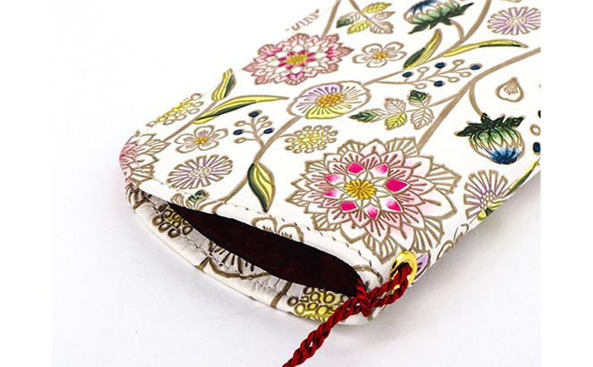 メガネケース ダリア ベリーピンク 文庫屋大関 メガネ ケース メガネ入れ 大人 かわいい 本革 牛革 革 皮革 軽量 スリム コンパクト 収納 工芸品 工芸 雑貨 花柄 花 日本製 民芸品 ファッション小物 東京 墨田区