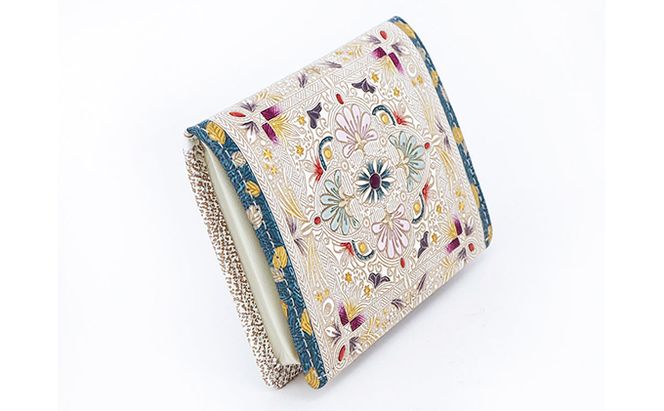 【文庫屋大関】箱まち小銭入れ　黄金のタピ【皮革工芸品】 ファッション小物 財布 民芸品 