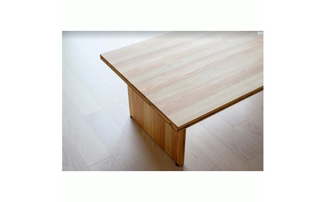 木製ローテーブル 『やさしいボーダーテーブル』（カラー：クリア） │紀州杉 国産家具 ハンドメイド WoodPark 和歌山県美浜町