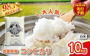 【新米　先行予約】令和8年産近江米　コシヒカリ 白米【10kg（5kg×2袋）】【V023W】