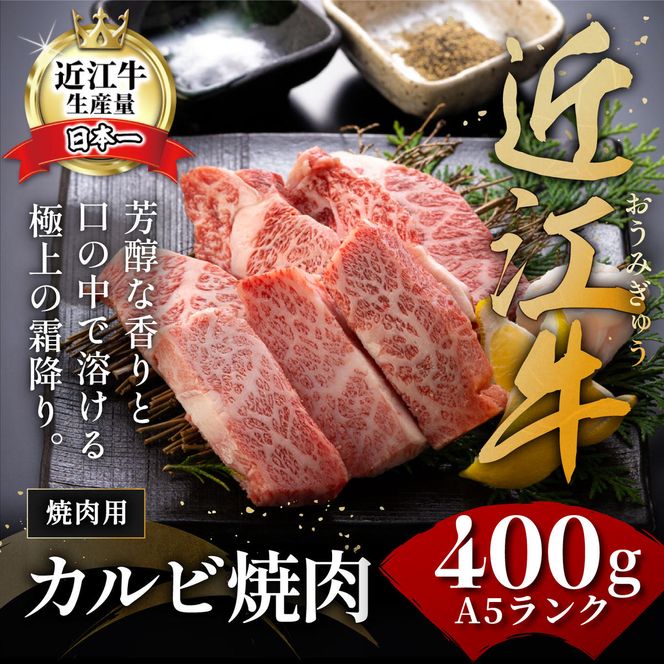 【げんさん】近江牛A5ランクカルビ焼肉用【400g】【DG04W】