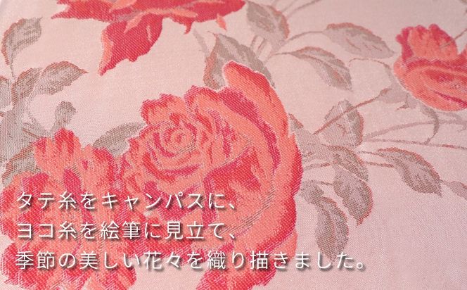 CB087　【槙田商店】晴雨兼用折りたたみ傘　絵おり　バラ　ピンク