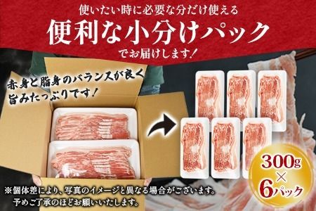 ＼累計12,000パック突破！／＜宮崎県産豚バラスライス 合計1.8kg（300g×6）＞2024年11月に順次出荷【 豚 肉 豚肉 薄切り豚肉 豚肉スライス 大容量豚肉 普段使い豚肉 肉巻き豚肉 豚肉野菜炒め 豚肉キムチ炒め 豚肉丼 小分け 豚 肉 普段使い 赤身 脂身 食べて応援 国産 送料無料 】【a0402_ty_x2-nov】