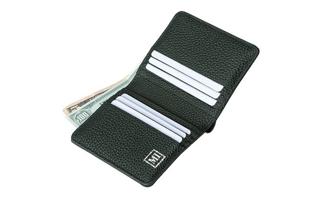 豊岡財布 2つ折りカード財布 ドイツ製本革使用 グリーン WST01 / 財布 二つ折り ウォレット メンズ レディース 革 牛革 革小物 シンプル デザイン 無地 マスミ鞄嚢