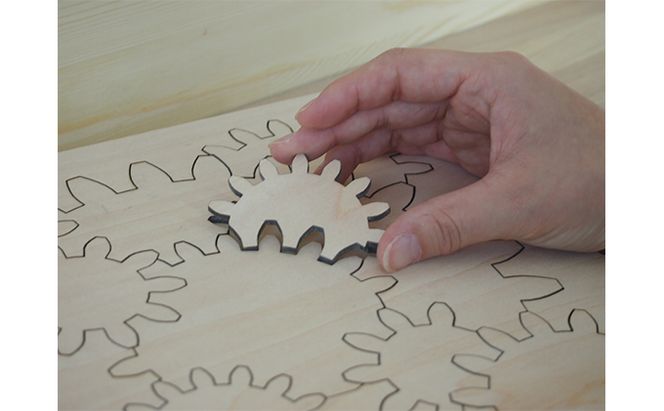 考えるおもちゃ　ギアパズル・ワイド 工芸品 玩具 
