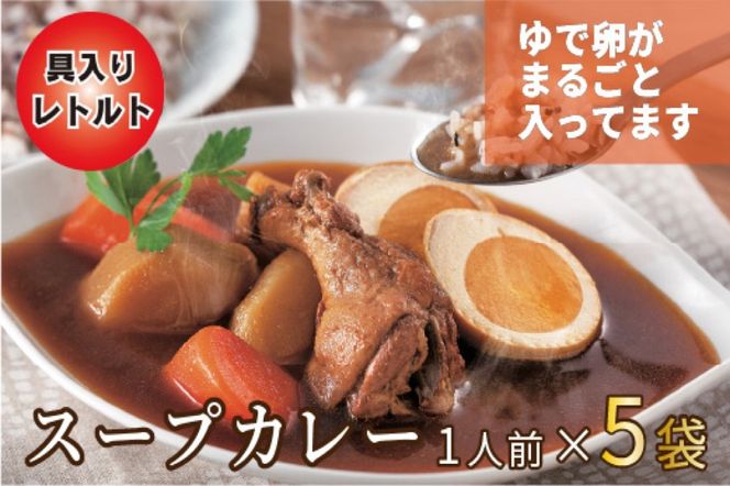 【A5-323】具材たっぷりチキンスープカレー 5袋入り