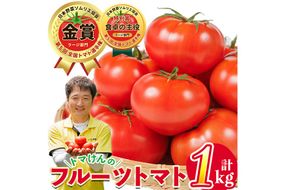 ＼全国トマト選手権 金賞＆特別賞受賞 ／＜先行予約受付中！2027年2～5月の間に発送予定＞トマけんのフルーツトマト(計1kg) フルーツトマト 高糖度 トマト サラダ 野菜 旬野菜 冷蔵 門川町産 宮崎県 門川町 【TK-01】【トマけん農園】