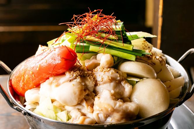 明太もつ鍋 2人前 和牛スライス 300g セット [ベネフィス 福岡県 宇美町 um40azp190028] 明太子 モツ鍋 牛ホルモン 和牛 肩ロース