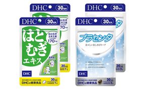 サプリ DHC はとむぎエキス ＆ プラセンタ 30日分×2個 セット サプリメント ハトムギ ビタミン 健康 美容 はとむぎ はと麦 ハト麦 ハトムギエキス 静岡