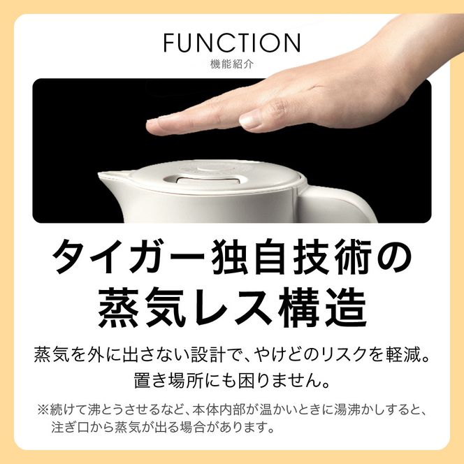 タイガー魔法瓶 温度調節機能つき蒸気レス電気ケトル PTV-A120HC チェスナッツグレー 1.2L【 大阪府門真市 家電 電化製品 キッチン家電 生活家電 新生活 新生活応援 】 272230_AZ004VC01