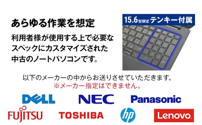 YTS ノートパソコン Customer Edition 15.6型 パソコン カスタマーモデル ビジネス カスタム Windows11 WPS Office メモリ 8GB SSD 256GB Core i5