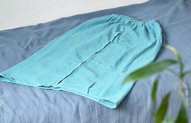 G2088 【スピード発送】プレミアムガーゼ ラップタオル（ブルーグリーン）