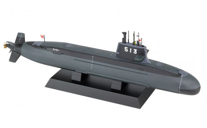 JBM09 1/350 海上自衛隊 潜水艦 SS-513 たいげい 塗装済み完成品 141305_MD10