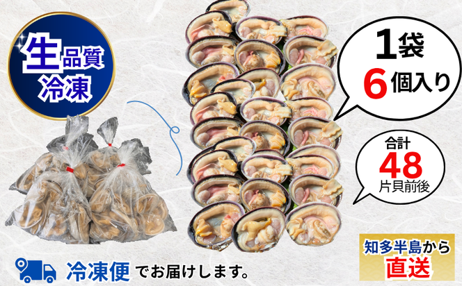 岬だよりの＜天然＞大あさり釣り餌用 6個入り×4袋セット