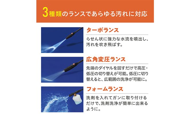 高圧洗浄機 オレンジ 小型 アイリスオーヤマ 家電 持ち運び できる 水圧洗浄機 洗浄機 洗車 洗浄 高圧 掃除 コンパクト ポータブル ウォータージェット 散水機 洗車機 外壁洗浄機 車 バイク タイヤ 玄関 ベランダ FBN-502-D アイリス 宮城 大河原町