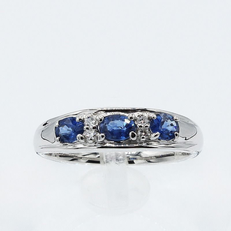 サファイア リング 0.5ct Pt900 (12527)指輪 リング サファイア プラチナ ダイヤモンド ジュエリー アクセサリー 山梨県 甲斐市
