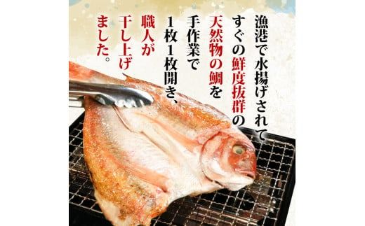 【特大】 天然 鯛 干物 セット 汐干し (350g～420g×3枚) 味醂干し (180g～250g×3枚) ひもの タイ 大きい 天然鯛 魚太郎 愛知県 南知多町