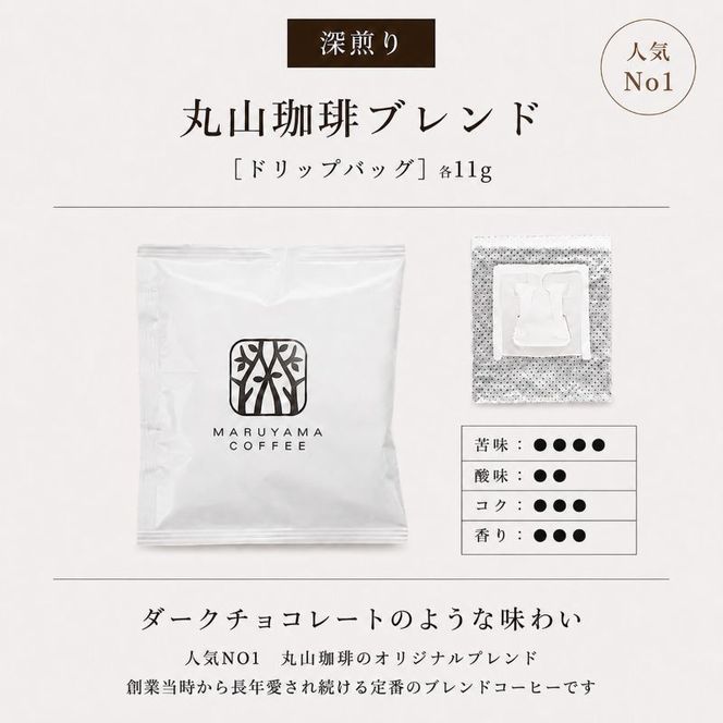 コーヒー 丸山珈琲 ドリップバッグ 深煎り 30個 丸山珈琲のブレンド
