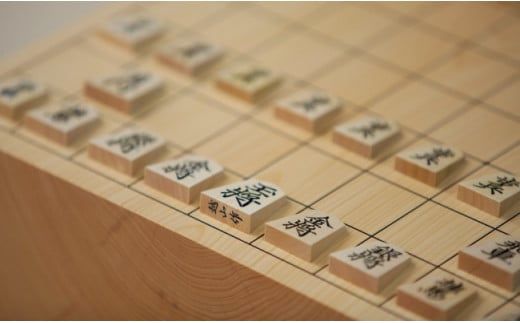 【渡辺明 王将 揮毫入り駒箱付き】五寸脚付将棋盤 駒台付 第70期王将戦上峰町開催記念!! J-184