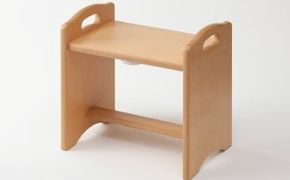 日本製!!｢LEDライト付き木製ベンチ｣ 1台【お部屋のインテリア･踏み台などに】G-120