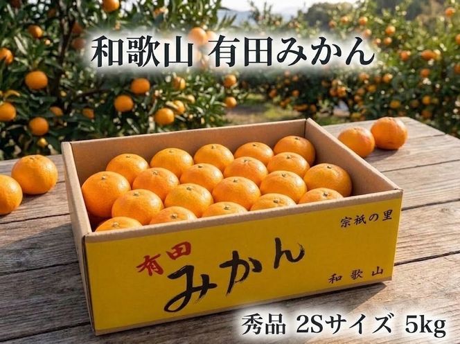 ［秀品・サイズ２Ｓ］まる隆果樹園　和歌山有田産！早生みかん≪5ｋｇ≫［予約販売］［数量限定］ CS002