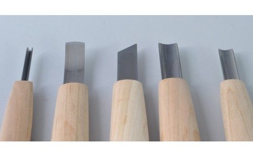 【ハイス鋼】ＮＨＫ木彫入門　初心者セット５本組　紙箱入り【北海道・沖縄・離島　配送不可】