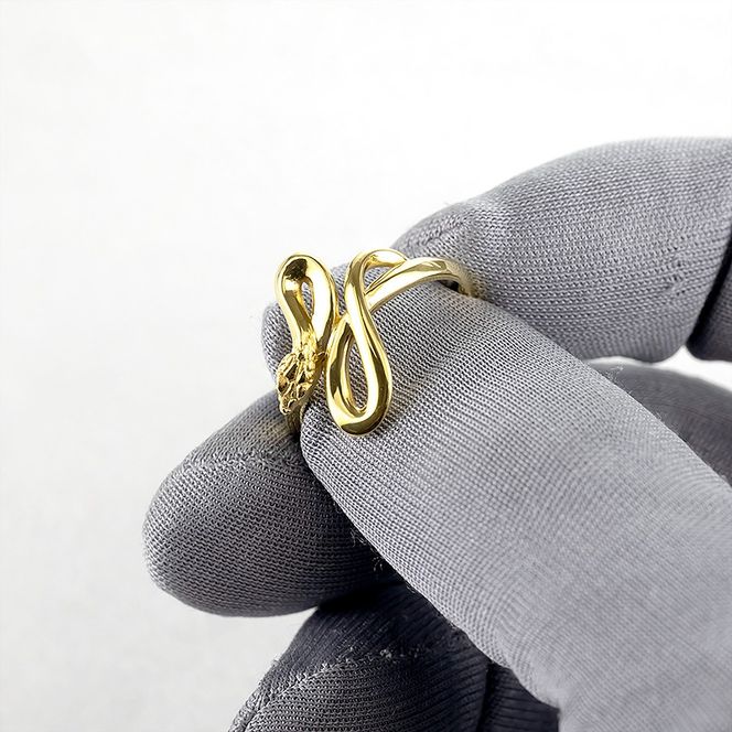 ヘビ 蛇 純金 リング 24金 指輪 干支 巳年 スネーク 24k ゴールド お守り 縁起物 240829mro203k24 SWAA178