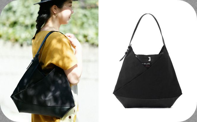 SOU・SOU×Y’SACCS 肩掛け 穏 行(おだやか ぎょう)/濡羽色（ぬればいろ）×SO-SU-U2｜京都 SOUSOU バッグ 人気ブランド［ テキスタイルデザイン 京都 ブランド 鞄 ソウソウ おしゃれ 人気 おすすめ シンプル 柄 旅行 おでかけ ポーチ かばん プレゼント ギフト お取り寄せ 通販 送料無料 ふるさと納税 ］ 261009_A-RV012