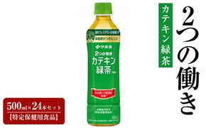 PET 2つの働きカテキン緑茶 500ml×24本セット【特定保健用食品】 222232_AT071