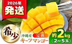 【2026年発送・数量限定】 【訳あり】 沖縄県産キーツマンゴー 約2kg (2～5玉) マンゴー 沖縄 果物 フルーツ ギフト 沖縄市 / ちゃんぷる～市場 [BCAA005]
