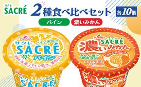 ◇期間限定◇サクレパイン・サクレ濃いみかん2種食べ比べセット 各10個 ｜ フタバ食品 アイス かき氷 デザート